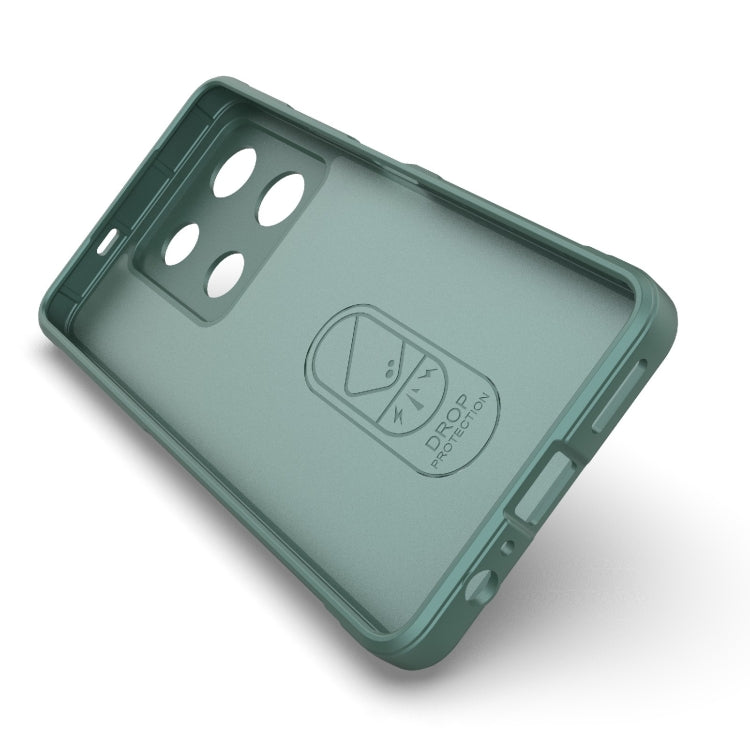 For Infinix Note 30 Pro X6788 Magic Shield TPU + Flannel Phone Case(Dark Green) - Infinix Cases by PMC TechLife | Online Shopping South Africa | PMC TechLife | Buy Now Pay Later Mobicred