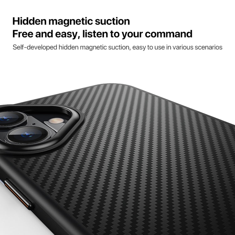 For iPhone 16 Kevlar Fiber Shockproof MagSafe Phone Case(Black) - free shipping - PMC TechLife - Order now!