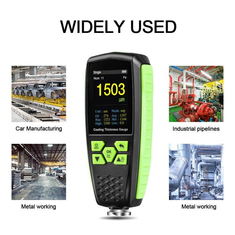 RZ860 Metal Coating Thickness Gauge(Green) - free shipping - PMC TechLife - Order now!