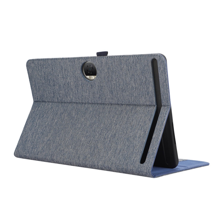 For Honor Pad 9 Fabric Texture Horizontal Flip Leather Tablet Case(Blue) - Honor by PMC TechLife | Online Shopping South Africa | PMC TechLife | Buy Now Pay Later Mobicred