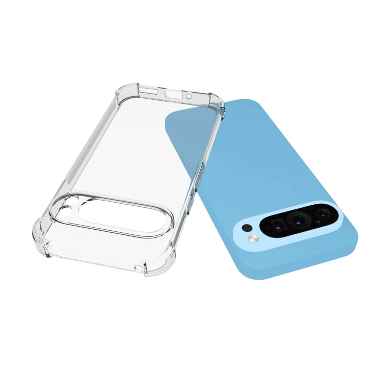 For Google Pixel 9 Pro / 9 Shockproof Non-slip Thickening TPU Phone Case(Transparent) - Google Cases by PMC Jewellery | Online Shopping South Africa | PMC Jewellery | Buy Now Pay Later Mobicred