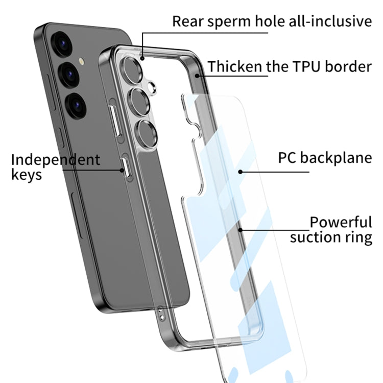 For Samsung Galaxy S24+ 5G GKK Space Frame Transparent PC + TPU Phone Case(Transparent) - Galaxy S24+ 5G Cases by GKK | Online Shopping South Africa | PMC Jewellery | Buy Now Pay Later Mobicred