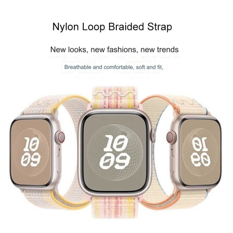 For Apple Watch Series 6 40mm Loop Nylon Watch Band(Milky White) - free shipping - PMC TechLife - Order now!