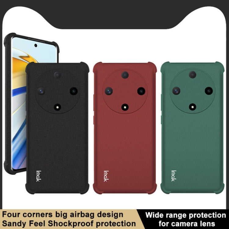 For Honor X9b 5G / Magic6 Lite 5G imak Shockproof Airbag TPU Phone Case(Matte Green) - Honor Cases by imak | Online Shopping South Africa | PMC Jewellery | Buy Now Pay Later Mobicred