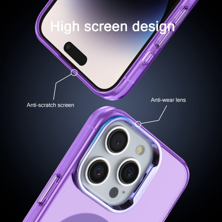 For iPhone 12 Pro Electroplated IMD Magsafe PC Hybrid TPU Phone Case(Purple) - iPhone 12 / 12 Pro Cases by PMC Jewellery | Online Shopping South Africa | PMC Jewellery