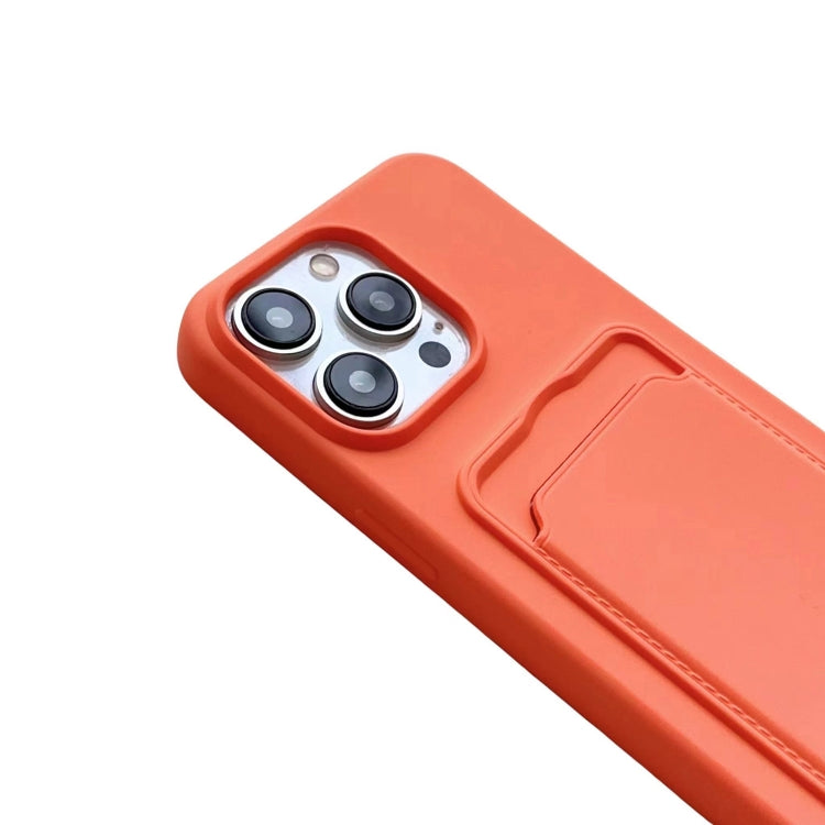 For iPhone 16 Pro Max Card Slot Liquid Silicone Phone Case with Lanyard(Black) - iPhone 16 Pro Max Cases by PMC TechLife | Online Shopping South Africa | PMC TechLife | Buy Now Pay Later Mobicred