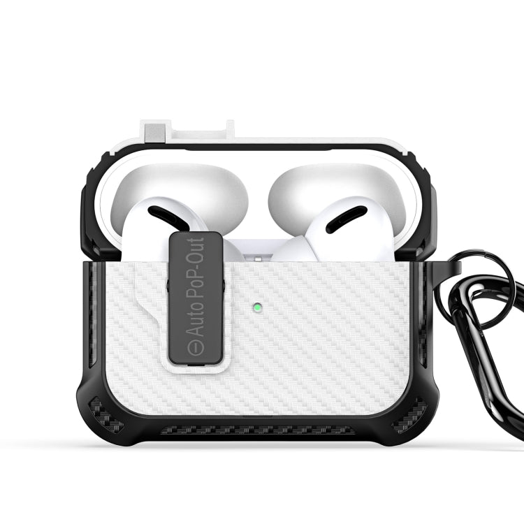 For AirPods Pro 2 DUX DUCIS PECI Series Earbuds Box Protective Case(White) - For AirPods Pro 2 by DUX DUCIS | Online Shopping South Africa | PMC Jewellery | Buy Now Pay Later Mobicred