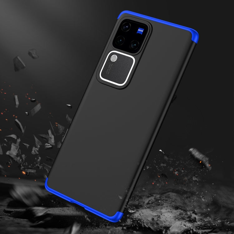 For vivo V30 /V30 Pro 5G GKK Three Stage Splicing Full Coverage PC Phone Case(Black Blue) - vivo Cases by GKK | Online Shopping South Africa | PMC Jewellery | Buy Now Pay Later Mobicred