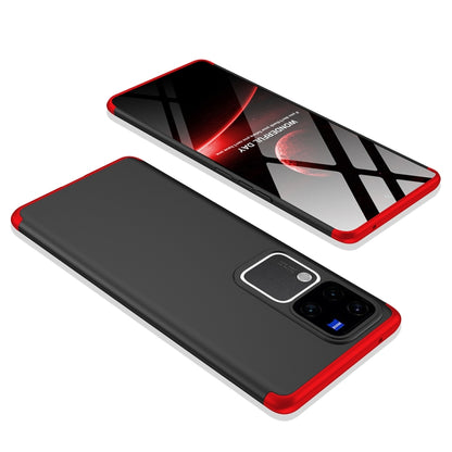 For vivo V30 /V30 Pro 5G GKK Three Stage Splicing Full Coverage PC Phone Case(Black Red) - vivo Cases by GKK | Online Shopping South Africa | PMC Jewellery | Buy Now Pay Later Mobicred