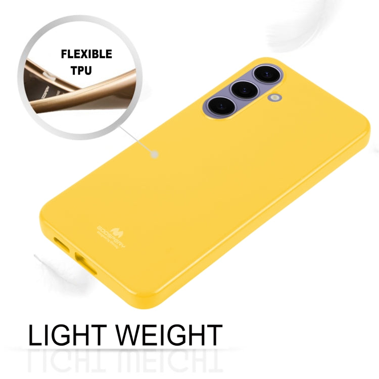 For Samsung Galaxy S24+ 5G GOOSPERY PEARL JELLY Shockproof TPU Phone Case(Yellow) - Galaxy S24+ 5G Cases by GOOSPERY | Online Shopping South Africa | PMC Jewellery | Buy Now Pay Later Mobicred