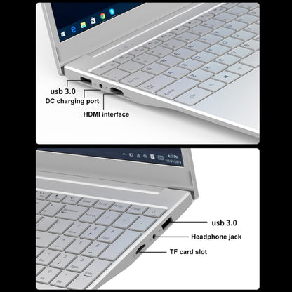 V8 15.6 inch Ultrathin Laptop, 32GB+2TB, Windows 10 Intel Processor N95 Quad Core(Silver) - Others by PMC Jewellery | Online Shopping South Africa | PMC Jewellery