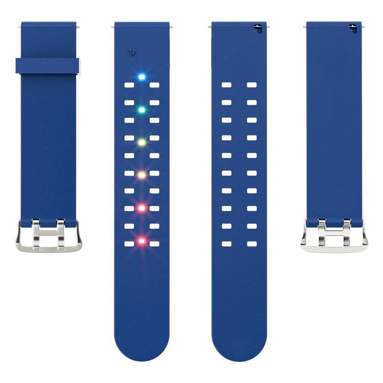 For Apple Watch SE 2023 40mm Luminous Colorful Light Silicone Watch Band(Blue) - Watch Bands by PMC Jewellery | Online Shopping South Africa | PMC Jewellery