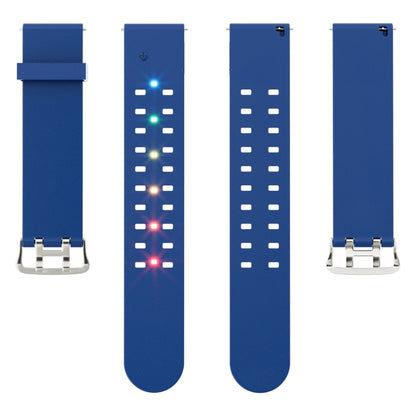 For Apple Watch Ultra 2 49mm Luminous Colorful Light Silicone Watch Band(Blue) - Watch Bands by PMC Jewellery | Online Shopping South Africa | PMC Jewellery