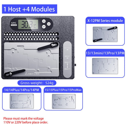 i2C T18 LCD Display PCB Motherboard Layered Desoldering Station For iPhone X-15 Pro Max, US Plug - Repair Platform by PMC Jewellery | Online Shopping South Africa | PMC Jewellery