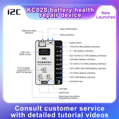 i2C KC02S Battery Health Recovery Device Activation Instrument For iPhone 11-15 Series - Test Tools by PMC Jewellery | Online Shopping South Africa | PMC Jewellery