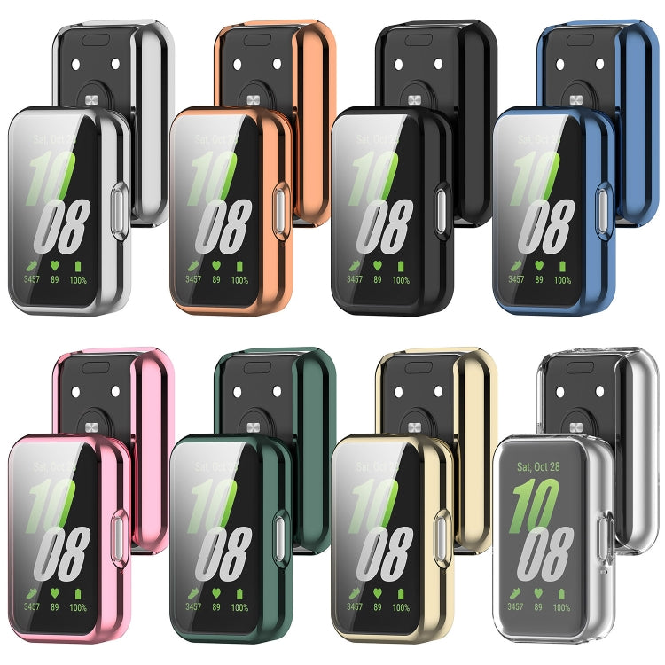 For Samsung Galaxy Fit 3 Full Coverage TPU Electroplated Watch Protective Case(Green) - Watch Cases by PMC TechLife | Online Shopping South Africa | PMC TechLife