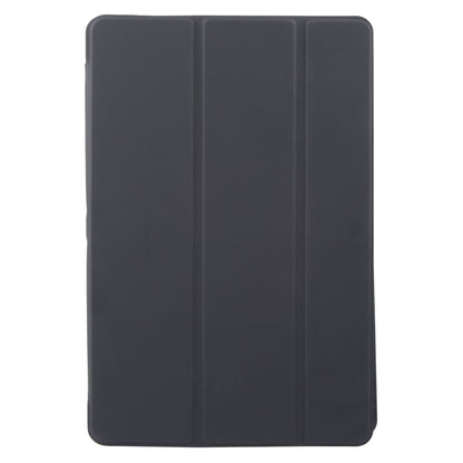 For Lenovo Tab M11/ Xiaoxin Pad 11 2024 Tri-fold Silicone Leather Tablet Case(Black) - Lenovo by PMC Jewellery | Online Shopping South Africa | PMC Jewellery | Buy Now Pay Later Mobicred