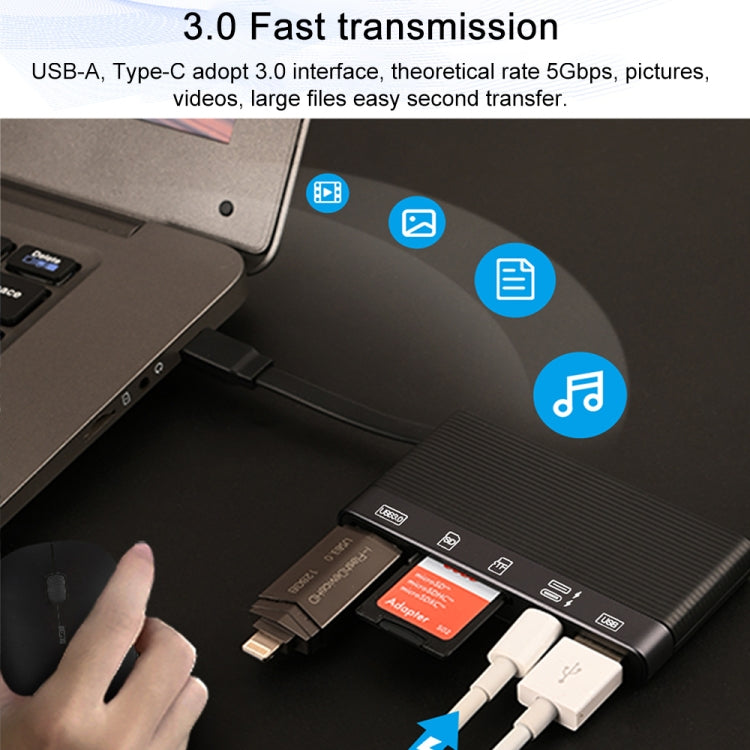 NK-1048HD 6 in 1 Multifunctional Docking Station(Black) - Converter & Adapter by PMC TechLife | Online Shopping South Africa | PMC TechLife | Buy Now Pay Later Mobicred