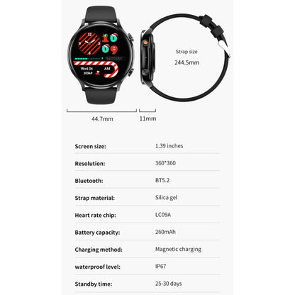 QS40 1.39 inch BT5.2 Smart Sport Watch, Support Bluetooth Call / Sleep / Blood Oxygen / Temperature / Heart Rate / Blood Pressure Health Monitor(Pink) - Smart Watches by PMC Jewellery | Online Shopping South Africa | PMC Jewellery