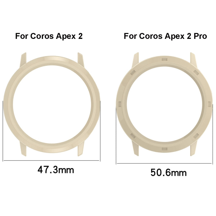 For Coros Apex 2 Pro Half Coverage Hollow PC Watch Protective Case(Black) - Watch Case by PMC TechLife | Online Shopping South Africa | PMC TechLife