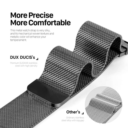 For Apple Watch Series 9 45mm DUX DUCIS Milanese Pro Series Stainless Steel Watch Band(Black) - Watch Bands by DUX DUCIS | Online Shopping South Africa | PMC Jewellery