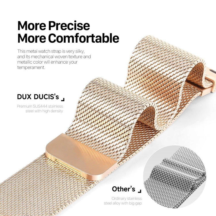 For Apple Watch Series 9 45mm DUX DUCIS Milanese Pro Series Stainless Steel Watch Band(Gold) - Watch Bands by DUX DUCIS | Online Shopping South Africa | PMC Jewellery