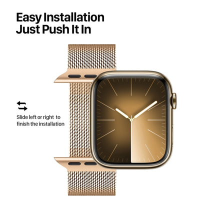 For Apple Watch Series 6 40mm DUX DUCIS Milanese Pro Series Stainless Steel Watch Band(Gold) - Watch Bands by DUX DUCIS | Online Shopping South Africa | PMC Jewellery