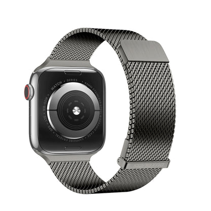 For Apple Watch Series 3 38mm DUX DUCIS Milanese Pro Series Stainless Steel Watch Band(Graphite) - Watch Bands by DUX DUCIS | Online Shopping South Africa | PMC Jewellery