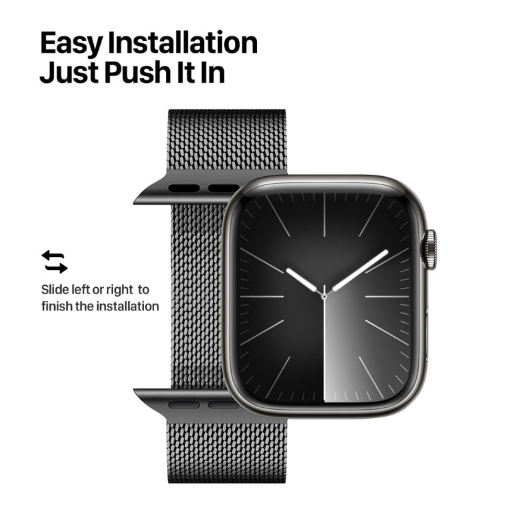 For Apple Watch Series 2 38mm DUX DUCIS Milanese Pro Series Stainless Steel Watch Band(Black) - Watch Bands by DUX DUCIS | Online Shopping South Africa | PMC Jewellery