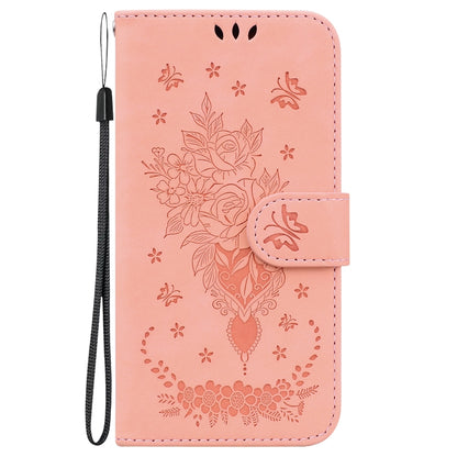 For Google Pixel 9 Butterfly Rose Embossed Leather Phone Case(Pink) - Google Cases by PMC Jewellery | Online Shopping South Africa | PMC Jewellery | Buy Now Pay Later Mobicred