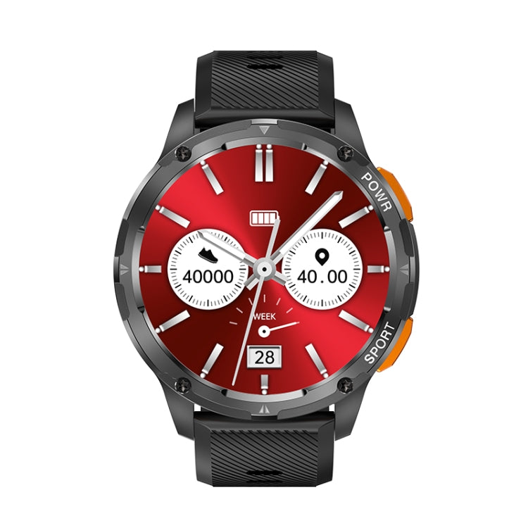 LEMFO AK59 1.43 inch AMLOED Round Screen Silicone Strap Smart Watch(Black) - Smart Watches by LEMFO | Online Shopping South Africa | PMC Jewellery | Buy Now Pay Later Mobicred