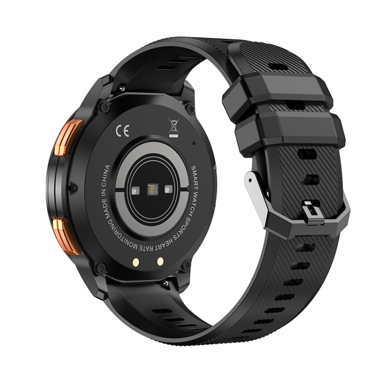 LEMFO AK59 1.43 inch AMLOED Round Screen Silicone Strap Smart Watch(Black) - Smart Watches by LEMFO | Online Shopping South Africa | PMC Jewellery | Buy Now Pay Later Mobicred