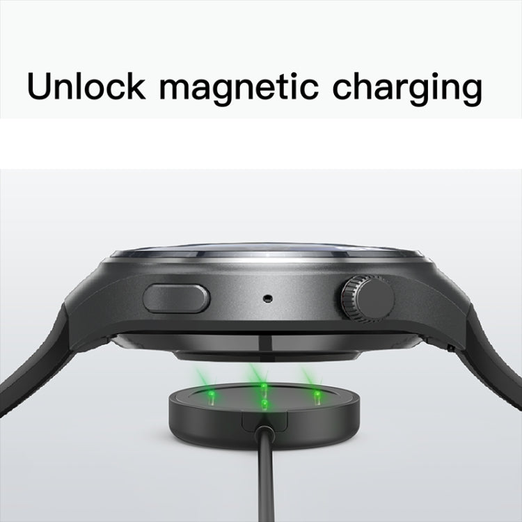 LEMFO DM80 1.43 inch AMOLED Round Screen Smart Watch Android 8.1, Specification:2GB+16GB(Black) - Android Watch by LEMFO | Online Shopping South Africa | PMC TechLife | Buy Now Pay Later Mobicred