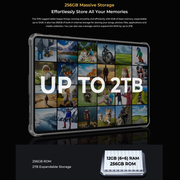 OUKITEL RT8 4G Network IP68/IP69K Rugged Tablet, 6GB+256GB, 11 inch Android 13 MediaTek Helio G99 Quad Core Support Dual SIM, EU Plug(Orange) - free shipping - PMC TechLife - Order now!