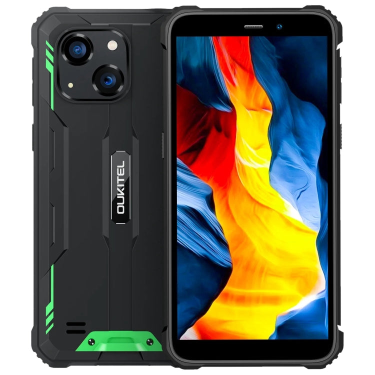 Oukitel WP32, 4GB+128GB, IP68/IP69K, 5.93 inch Android 13 Unisoc Tiger T606 Octa-core, NFC, OTG, Network: 4G(Green) - free shipping - PMC TechLife - Order now!