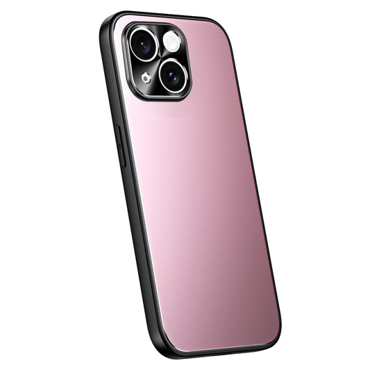 For iPhone 13 R-JUST RJ-61 Electroplating Frosted TPU + PC Phone Case(Pink) - iPhone 13 Cases by R-JUST | Online Shopping South Africa | PMC Jewellery