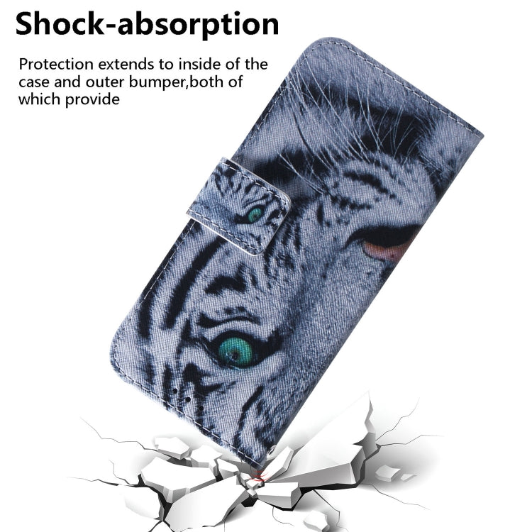 For Google Pixel 9 Coloured Drawing Flip Leather Phone Case(Tiger) - Google Cases by PMC Jewellery | Online Shopping South Africa | PMC Jewellery | Buy Now Pay Later Mobicred