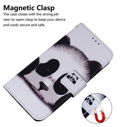 For Google Pixel 9 Coloured Drawing Flip Leather Phone Case(Panda) - Google Cases by PMC Jewellery | Online Shopping South Africa | PMC Jewellery | Buy Now Pay Later Mobicred