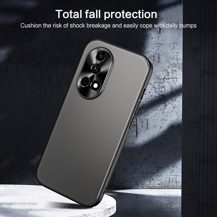 For Huawei nova 12 Pro R-JUST RJ-61 Electroplating Frosted TPU + PC Phone Case with Holder(Silver) - Huawei Cases by R-JUST | Online Shopping South Africa | PMC Jewellery