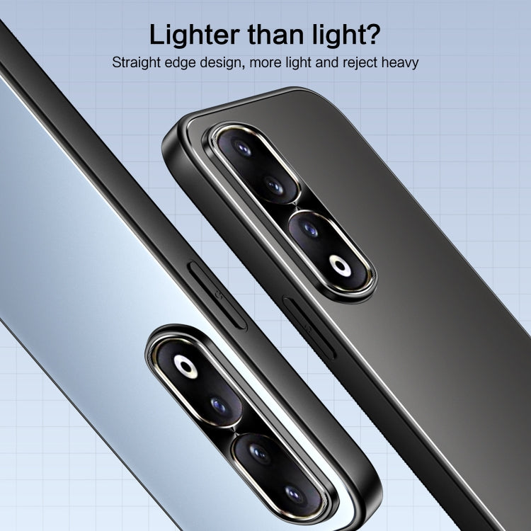 For Honor 90 R-JUST RJ-61 Electroplating Frosted TPU + PC Phone Case(Grey) - Honor Cases by R-JUST | Online Shopping South Africa | PMC TechLife | Buy Now Pay Later Mobicred