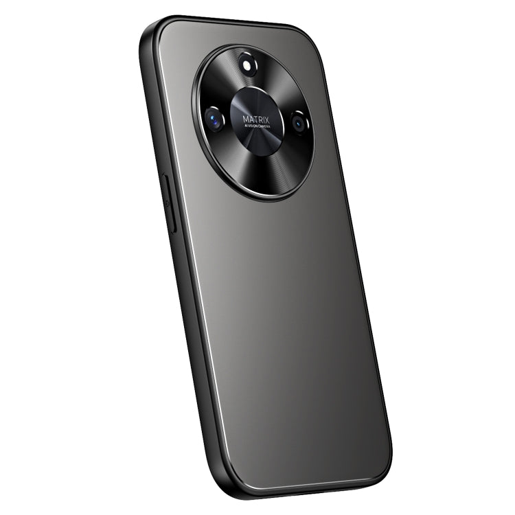 For Honor X50 R-JUST RJ-61 Electroplating Frosted TPU + PC Phone Case(Grey) - Honor Cases by R-JUST | Online Shopping South Africa | PMC TechLife | Buy Now Pay Later Mobicred