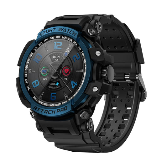 LOKMAT ATTACK Pro 1.32 inch BT5.1 Smart Sport Watch, Support Bluetooth Call / Sleep / Blood Oxygen / Heart Rate / Blood Pressure Health Monitor(Blue) - Smart Watches by Lokmat | Online Shopping South Africa | PMC Jewellery