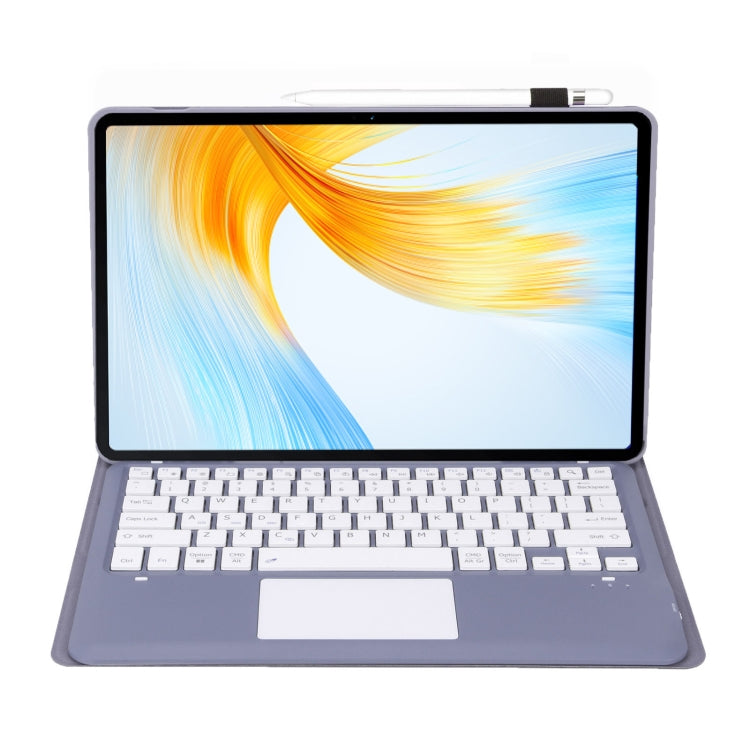 For Huawei MatePad Pro 13.2 inch AH18-A Detachable Bluetooth Keyboard Leather Tablet Case with Touch(Purple) - Huawei Keyboard by PMC TechLife | Online Shopping South Africa | PMC TechLife