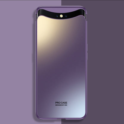 For OPPO Find X GKK AG Craft Skin Feel Magnetic Combination Full Coverage Phone Case(Purple) - OPPO Cases by GKK | Online Shopping South Africa | PMC Jewellery | Buy Now Pay Later Mobicred