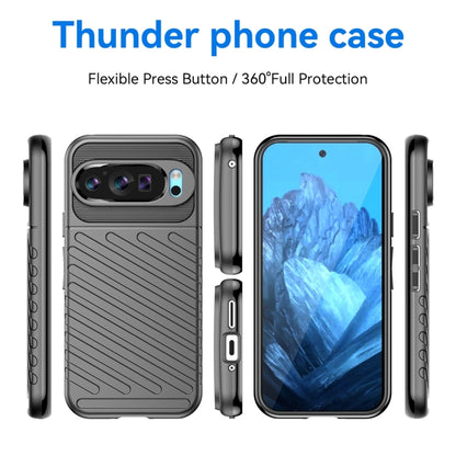 For Google Pixel 9 Thunderbolt Shockproof TPU Phone Case(Black) - Google Cases by PMC Jewellery | Online Shopping South Africa | PMC Jewellery | Buy Now Pay Later Mobicred