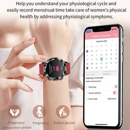 ET482 1.43 inch AMOLED Screen Sports Smart Watch Support Bluethooth Call /  ECG Function(Black Steel Band) - Smart Watches by PMC Jewellery | Online Shopping South Africa | PMC Jewellery