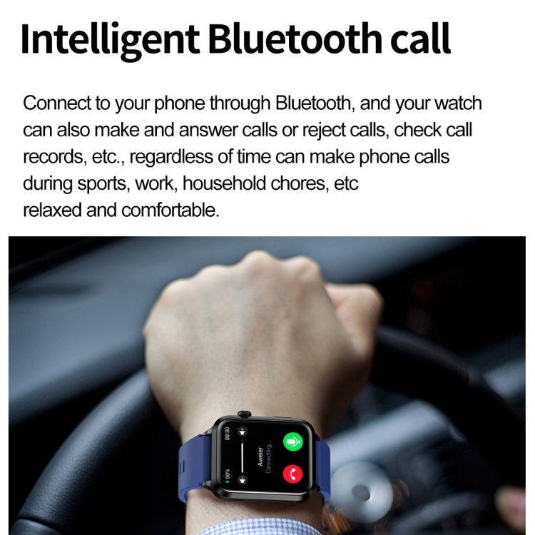 ET580 2.04 inch AMOLED Screen Sports Smart Watch Support Bluethooth Call /  ECG Function(Black Leather Band) - Smart Watches by PMC Jewellery | Online Shopping South Africa | PMC Jewellery