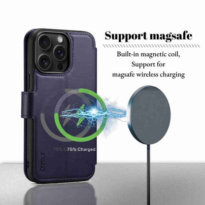 For iPhone 14 Pro Max ESEBLE E1 Nappa Texture MagSafe Holder Leather Phone Case(Dark Blue) - iPhone 14 Pro Max Cases by ESEBLE | Online Shopping South Africa | PMC Jewellery | Buy Now Pay Later Mobicred