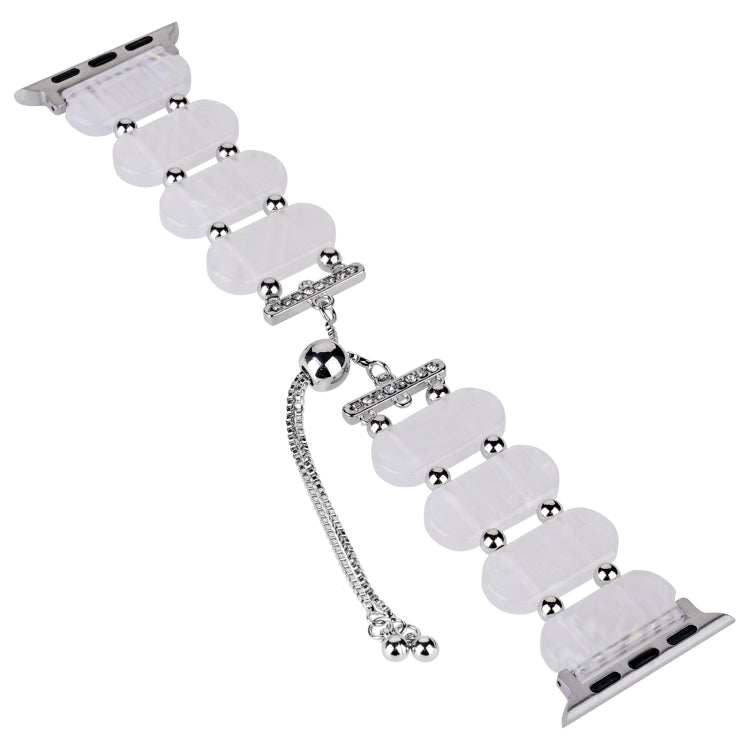 For Apple Watch Series 6 40mm Resin Retractable Chain Watch Band(Fluorescent) - Watch Bands by PMC TechLife | Online Shopping South Africa | PMC TechLife