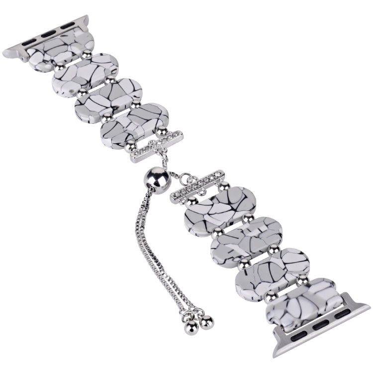 For Apple Watch Series 4 40mm Resin Retractable Chain Watch Band(Cracks) - Watch Bands by PMC TechLife | Online Shopping South Africa | PMC TechLife